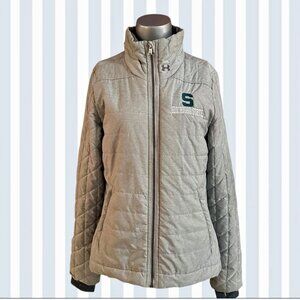 UNDER ARMOUR UA Storm Women's Gray MICHIGAN STATE SPARTANS Jacket Coat M